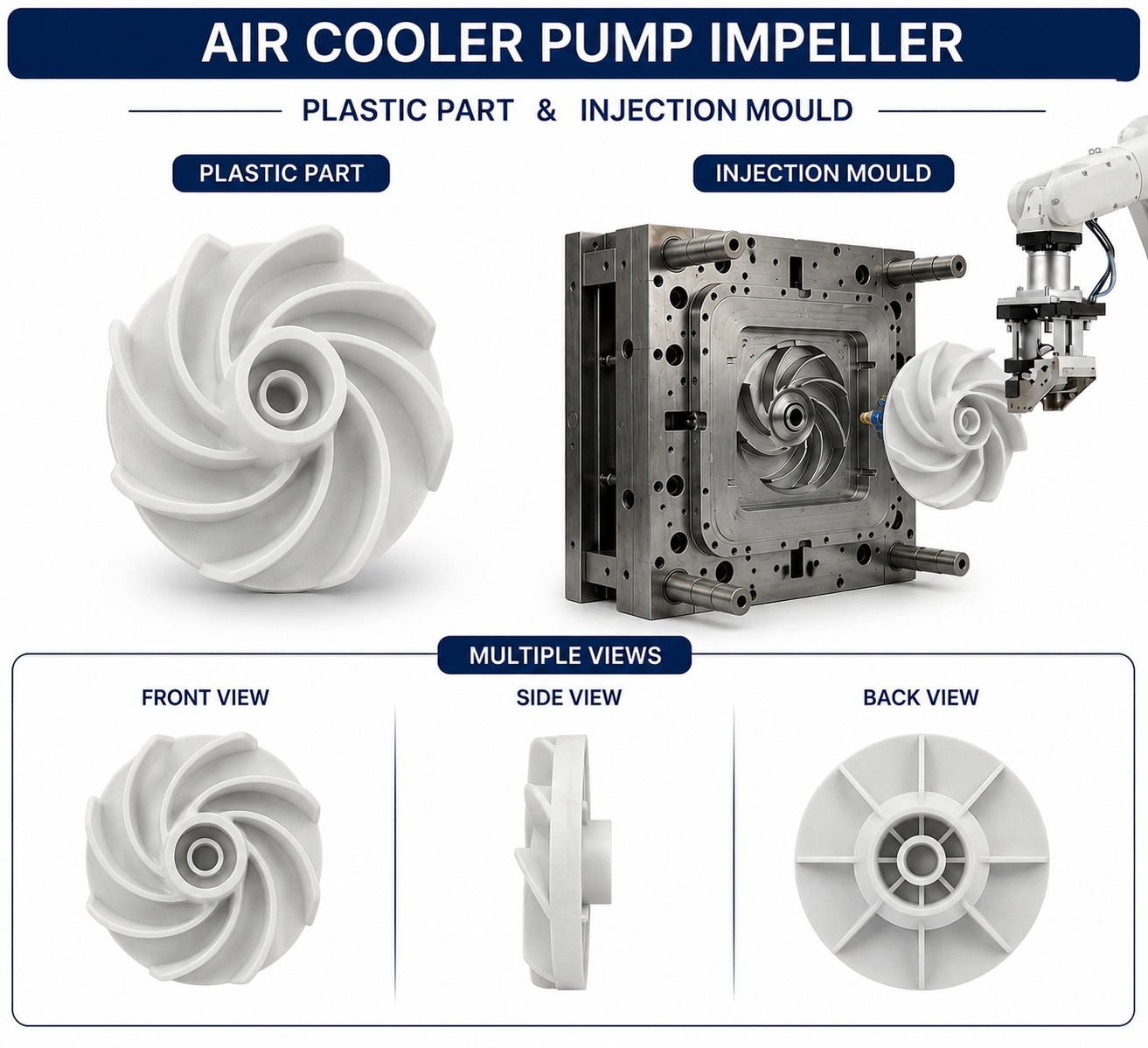 Air Cooler Plastic Pump Impeller